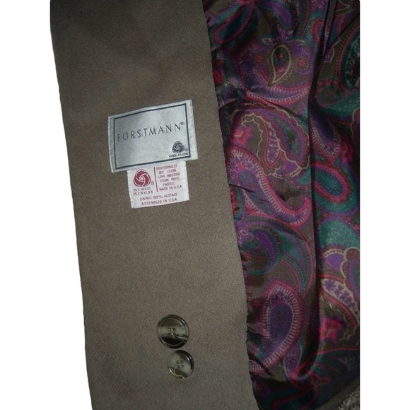 Vintage 80’s Charles Klein Coat Wool Oversized Beige Pea Diana Unisex Streetwear - Picture 13 of 16